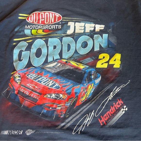 2008 NASCAR Jeff Gordon #24 2 Sided Blue Shirt Winner's Circle XLarge Cup Series - Picture 3 of 10